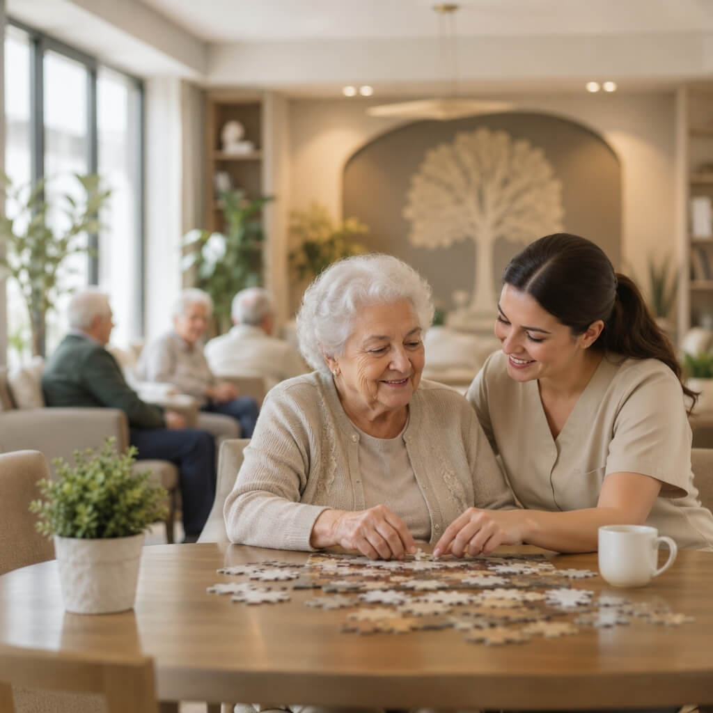 Kayseri Alzheimer hastaları için güvenli bakım merkezi yaşam alanı